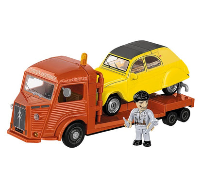 COBI 24627 - CITROËN TYPE H CAR TRANSPORTER & 2CV TYPE AZ