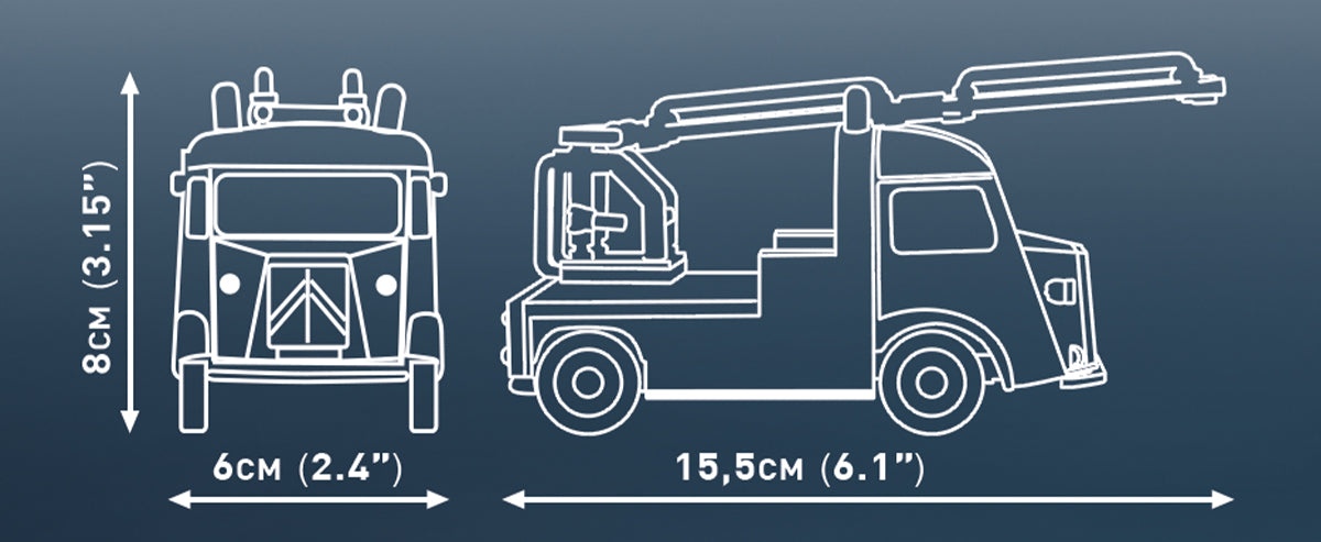 COBI 24628 - CITROËN TYPE H POMPIERS