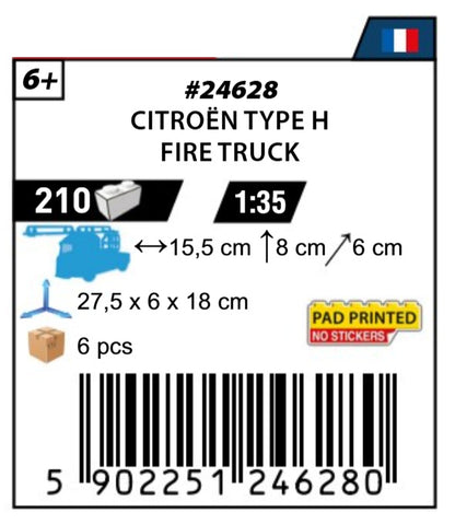 COBI 24628 - CITROËN TYPE H POMPIERS (PRE-COMMANDE)