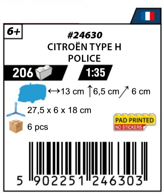 COBI 24630 - CITROËN TYPE H POLICE