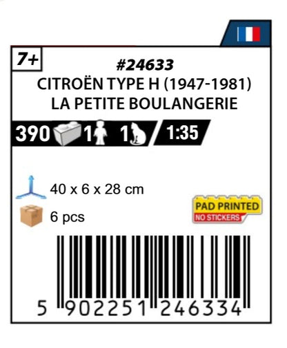 COBI 24633 - CITROEN TYPE H LA PETITE BOULANGERIE (PRE-COMMANDE)