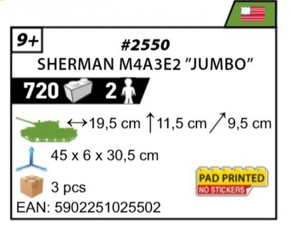 COBI 2550 - SHERMAN M4A3E2 "JUMBO"