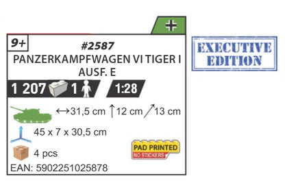 COBI 2587 - PANZERKAMPFWAGEN VI TIGER I AUSF E