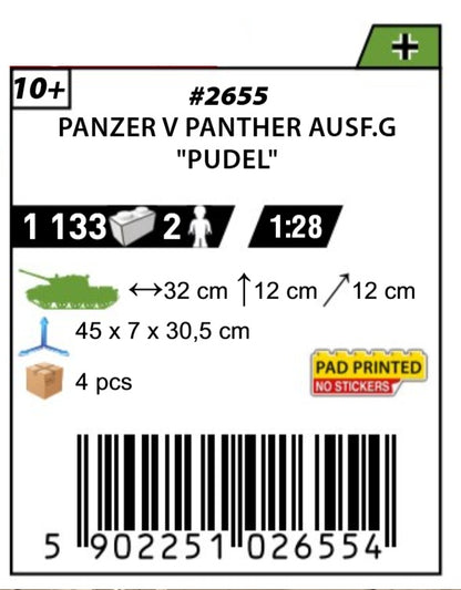 COBI 2655 - PANZER V PANTHER AUSF. G “PUDEL”