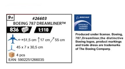 COBI 26603 - BOEING 787-8 DREAMLINER