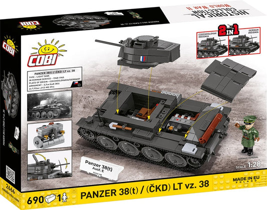 COBI 2666 - PANZER 38 (t)/ (CKD) LT VZ. 38 (PRE-COMMANDE)