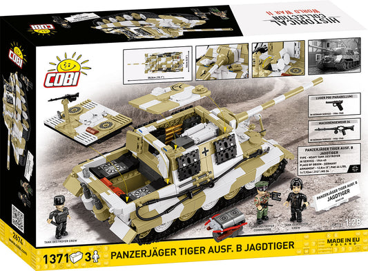 COBI 2674 - PANZERJÄGER TIGER AUSF. B JAGDTIGER (PRE-COMMANDE)