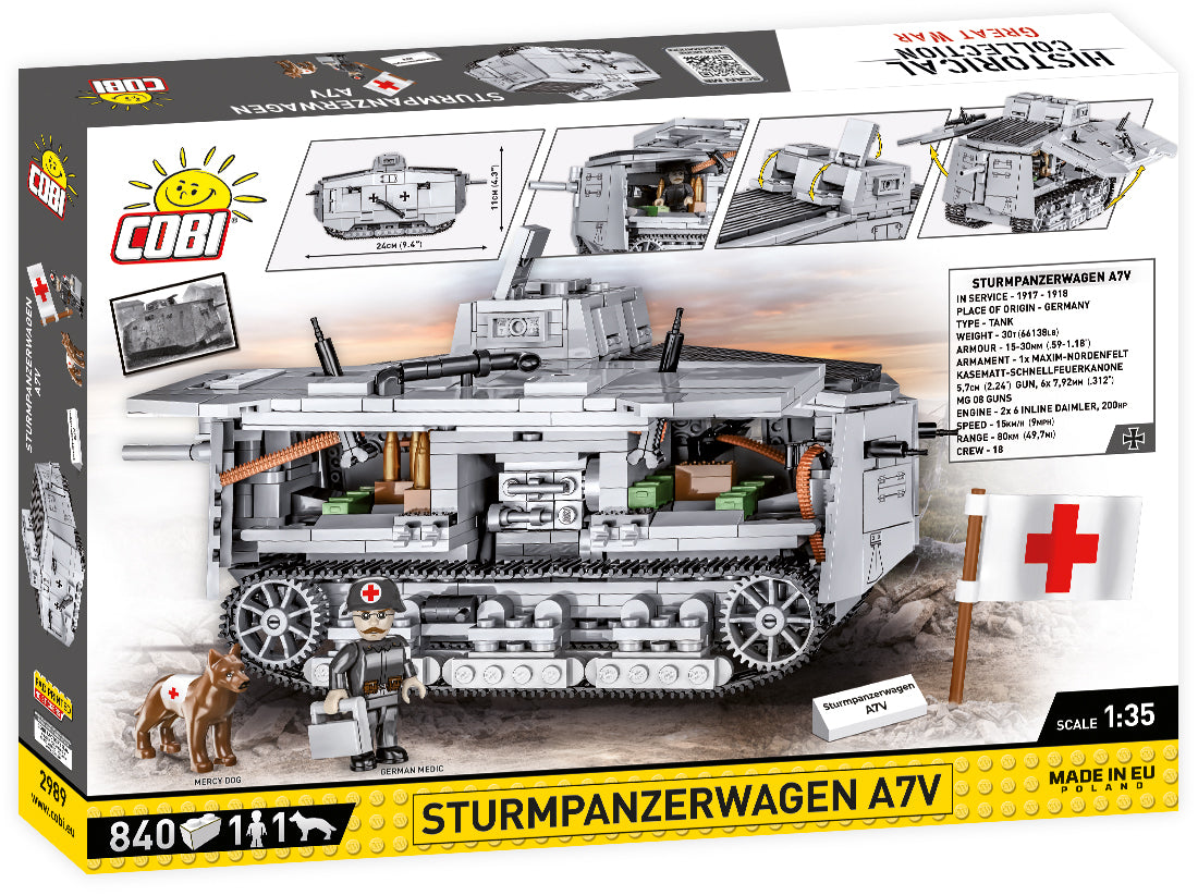COBI 2989 - STURMPANZERWAGEN A7V