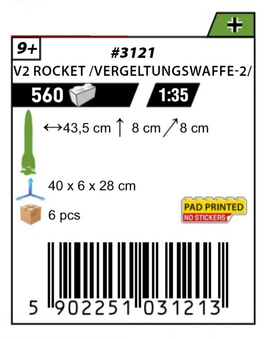 COBI 3121 - V2 ROCKET VERGELTUNGSWAFFE-2