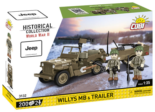 COBI 3132 - WILLYS MB &amp; TRAILER