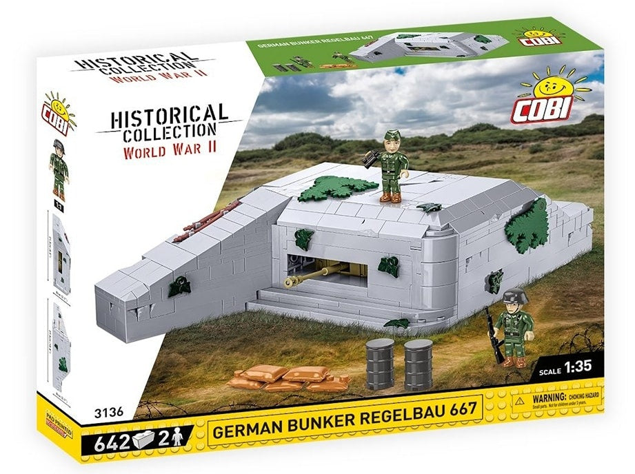 COBI 3136 - GERMAN BUNKER REGELBAU 667 (PRE-COMMANDE)