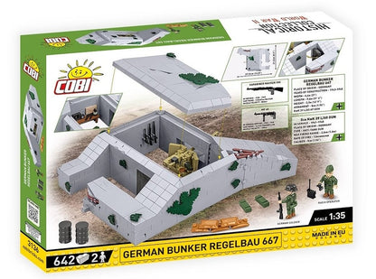 COBI 3136 - GERMAN BUNKER REGELBAU 667 (PRE-COMMANDE)