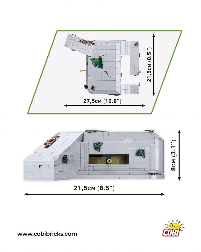 COBI 3136 - GERMAN BUNKER REGELBAU 667 (PRE-COMMANDE)