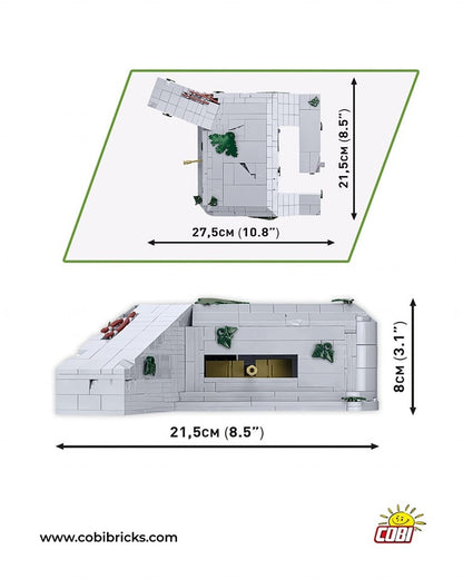 COBI 3136 - GERMAN BUNKER REGELBAU 667 (PRE-COMMANDE)