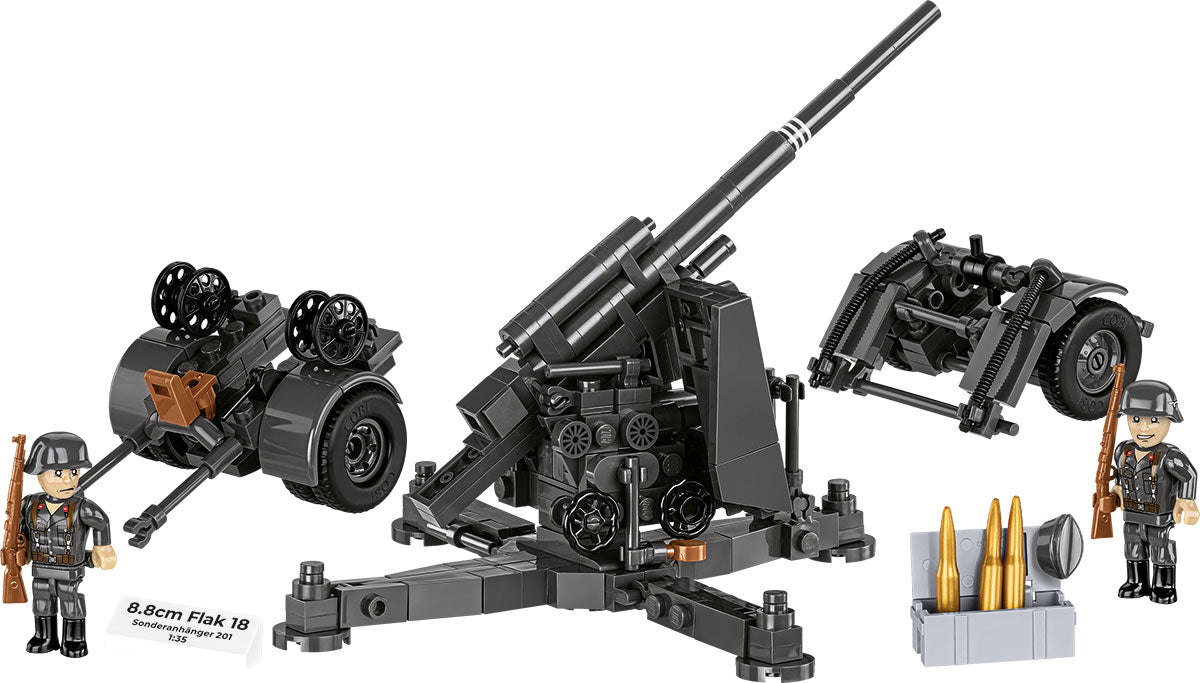 COBI 3140 - 8.8CM FLAK 18 WITH CARRIAGE