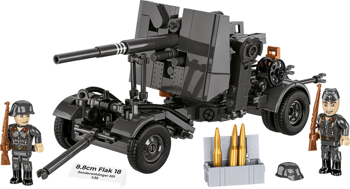 COBI 3140 - 8.8CM FLAK 18 WITH CARRIAGE