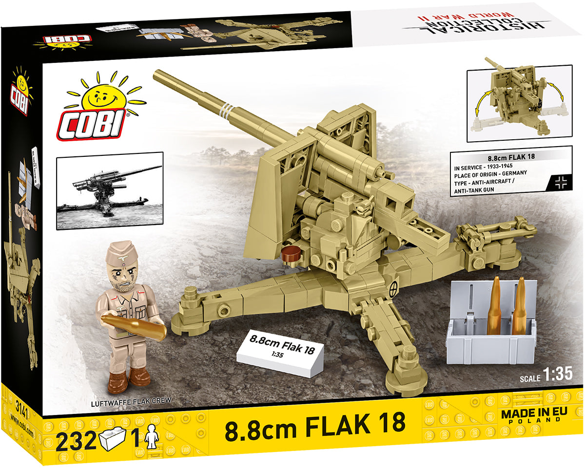 COBI 3141 - 8.8CM FLAK 18 (PRE-COMMANDE)