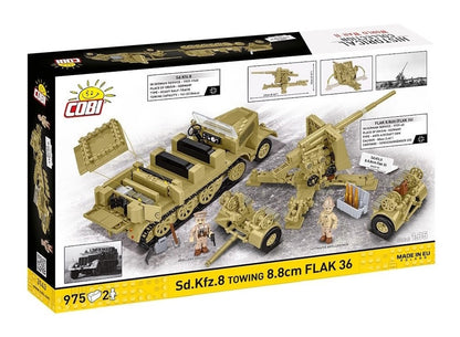 COBI 3143 - SD.KFZ.8 TOWING 8.8CM FLAK 36 (PRE-COMMANDE)