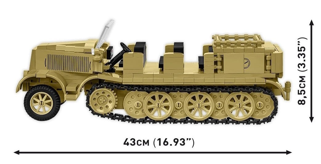 COBI 3143 - SD.KFZ.8 TOWING 8.8CM FLAK 36 (PRE-COMMANDE)