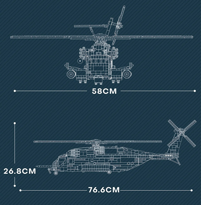 REOBRIX 33037 - CH53 TRANSPORT HELICOPTER