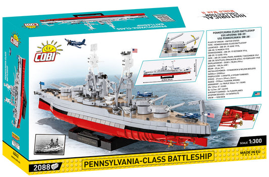 COBI 4842 - PENNSYLVANIA-KLASSE SCHLACHTSCHIFF 2in1 USS ARIZONA (BB-39) USS PENNSYLVANIA (BB-38) Executive Edition