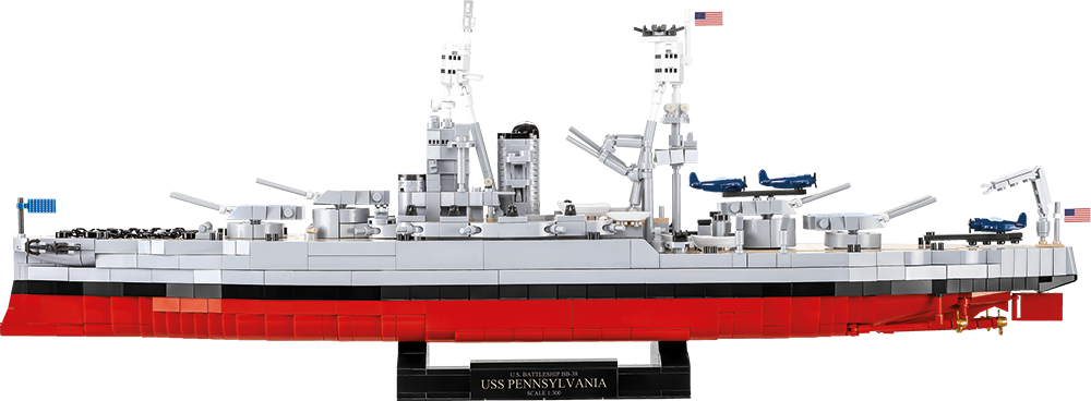 COBI 4842 - PENNSYLVANIA-CLASS BATTLESHIP 2in1 USS ARIZONA (BB-39) USS PENNSYLVANIA (BB-38) Executive Edition