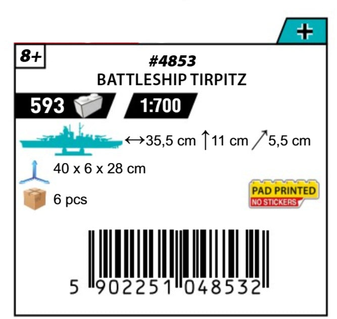 COBI 4853 - BATTLESHIP TIRPITZ