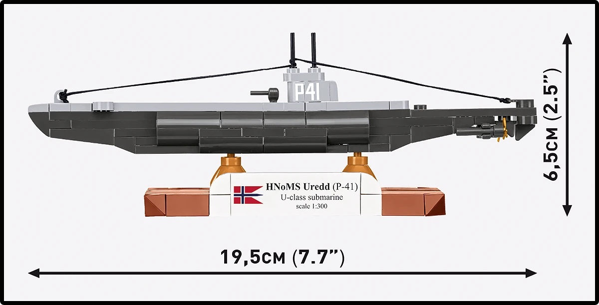 COBI 4861 - HNOMS UREDD (P-41) U-CLASS SUBMARINE