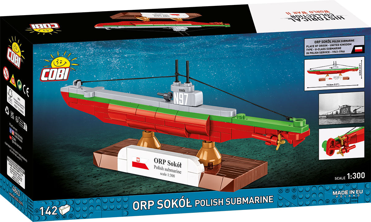 COBI 4863 - ORP SOKOL POLISH SUBMARINE
