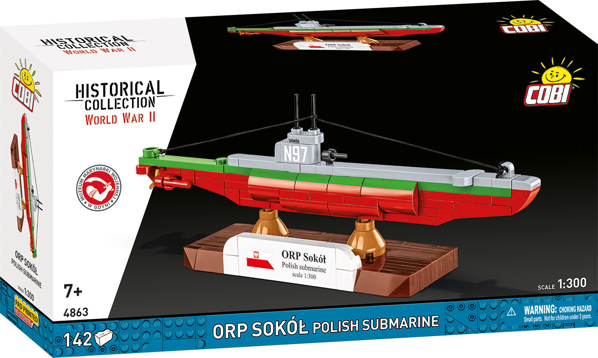 COBI 4863 - ORP SOKOL POLISH SUBMARINE
