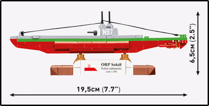 COBI 4863 - ORP SOKOL POLISH SUBMARINE