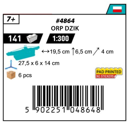 COBI 4864 - ORP DZIK POLISH SUBMARINE