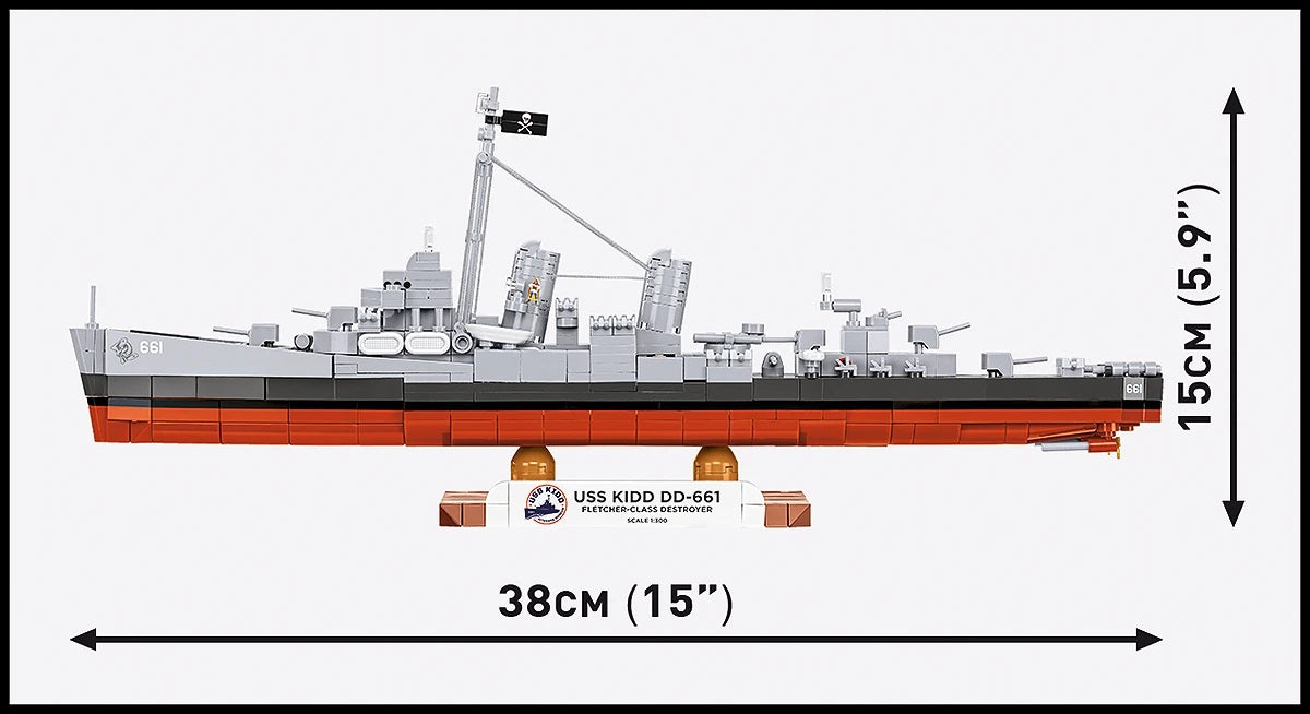 COBI 4866 - USS KIDD DD-661 (PRE-COMMANDE)