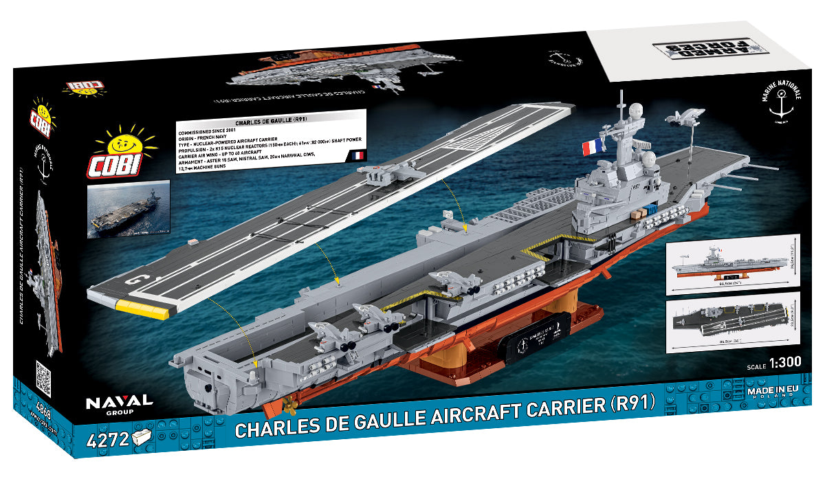 COBI 4868 - PORTE-AVIONS CHARLES DE GAULLE (R91)