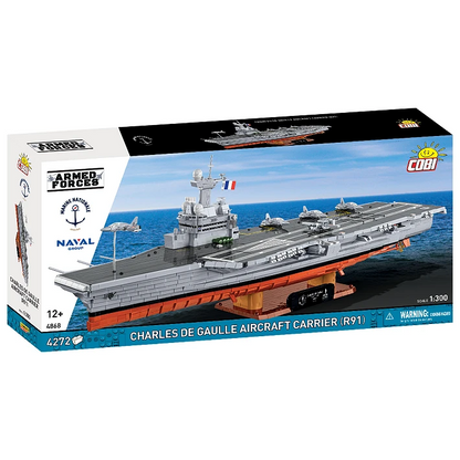 COBI 4868 - PORTE-AVIONS CHARLES DE GAULLE (R91) (Arrivée en stock 28 Octobre)