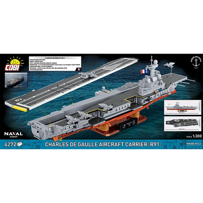 COBI 4868 - PORTE-AVIONS CHARLES DE GAULLE (R91) (Arrivée en stock 28 Octobre)
