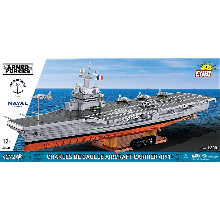 COBI 4868 - PORTE-AVIONS CHARLES DE GAULLE (R91) (Arrivée en stock 28 Octobre)