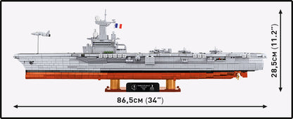 COBI 4868 - PORTE-AVIONS CHARLES DE GAULLE (R91) Boite Légérement Abimée