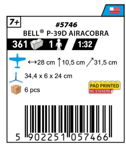 COBI 5746 - BELL P-39D AIRACOBRA