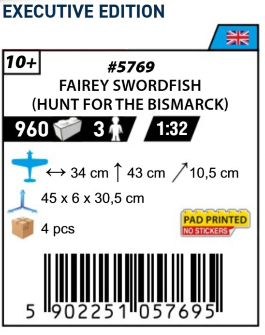 COBI 5769 - FAIREY SWORDFISH - OPERATION RHEINUBUNG 26 MAY 1941 Executive Edition