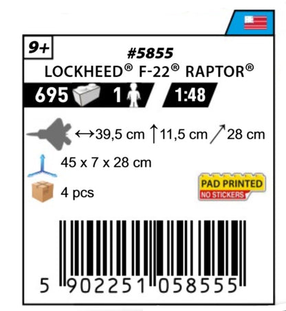COBI 5855 - LOCKHEED F-22 "RAPTOR"