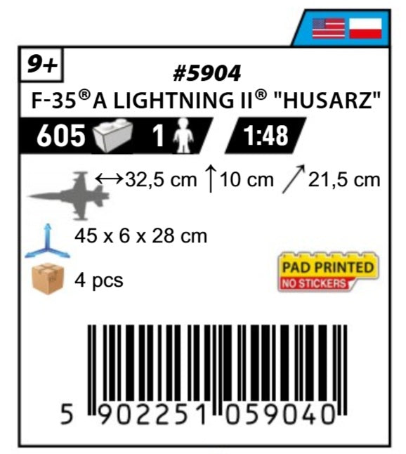 COBI 5904 - F-35A LIGHTNING II "HUSARZ"