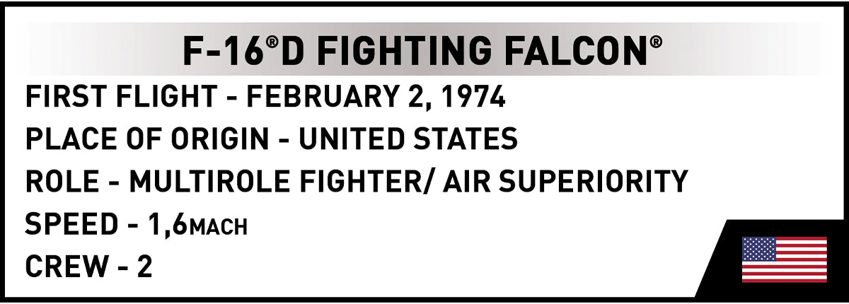COBI 5914 - F-16D FIGHTING (PRE-COMMANDE)