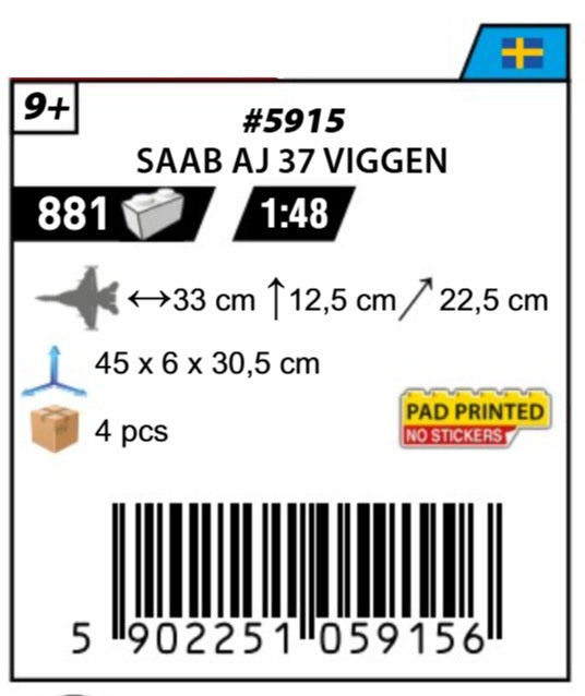 COBI 5915 - SAAB AJ 37 VIGGEN