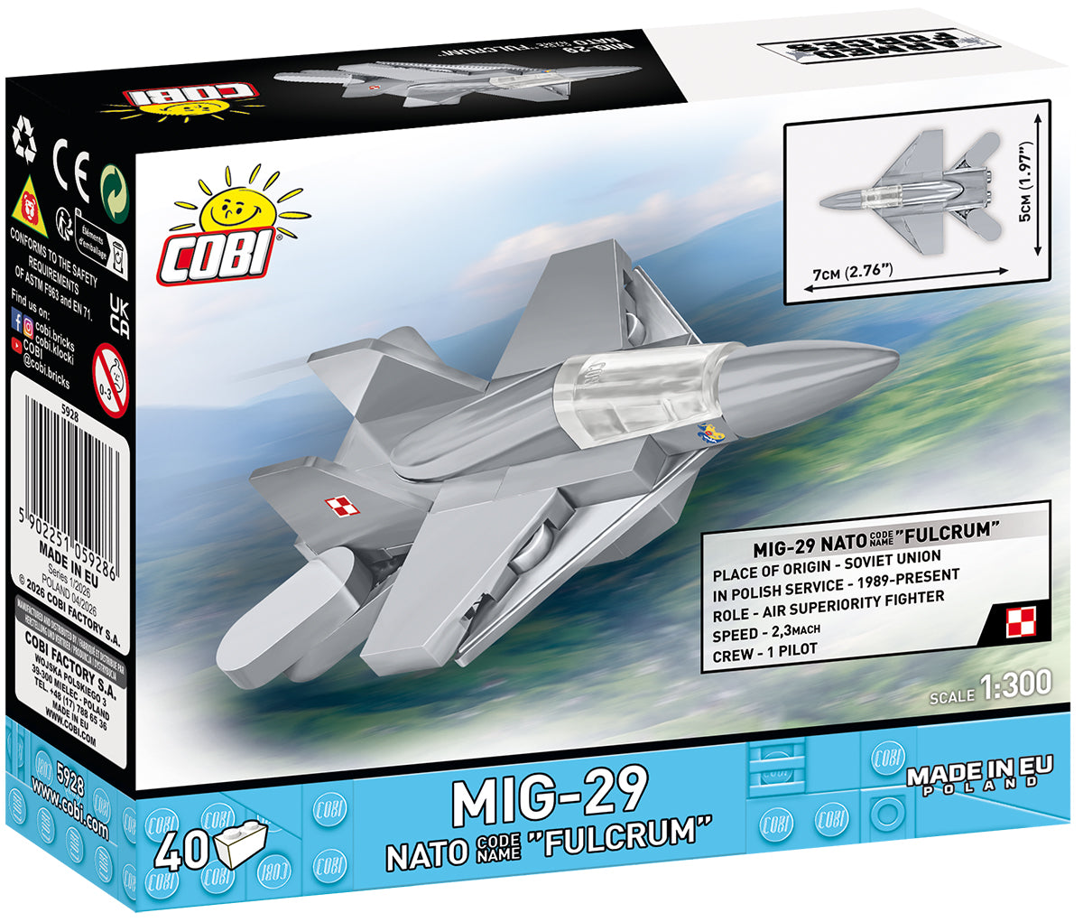 COBI 5928 - MIG-29 NATO CODE NAME "FULCRUM"