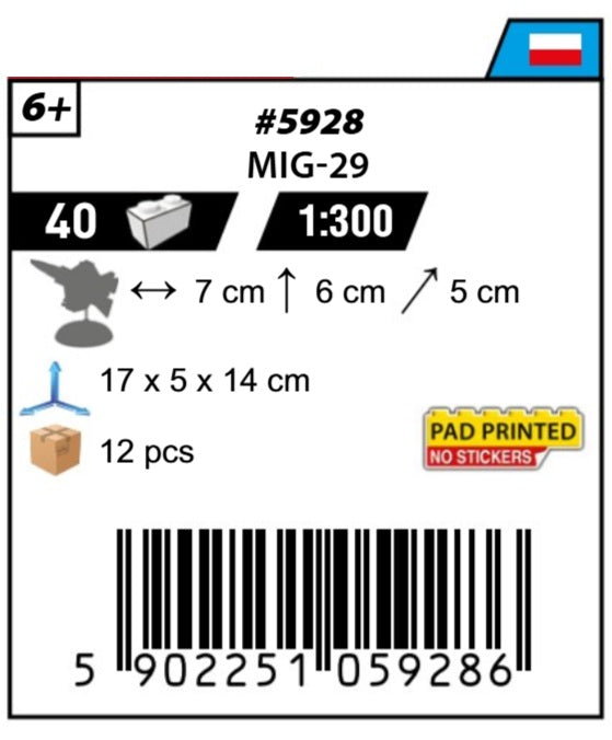 COBI 5928 - MIG-29 NATO CODE NAME "FULCRUM"