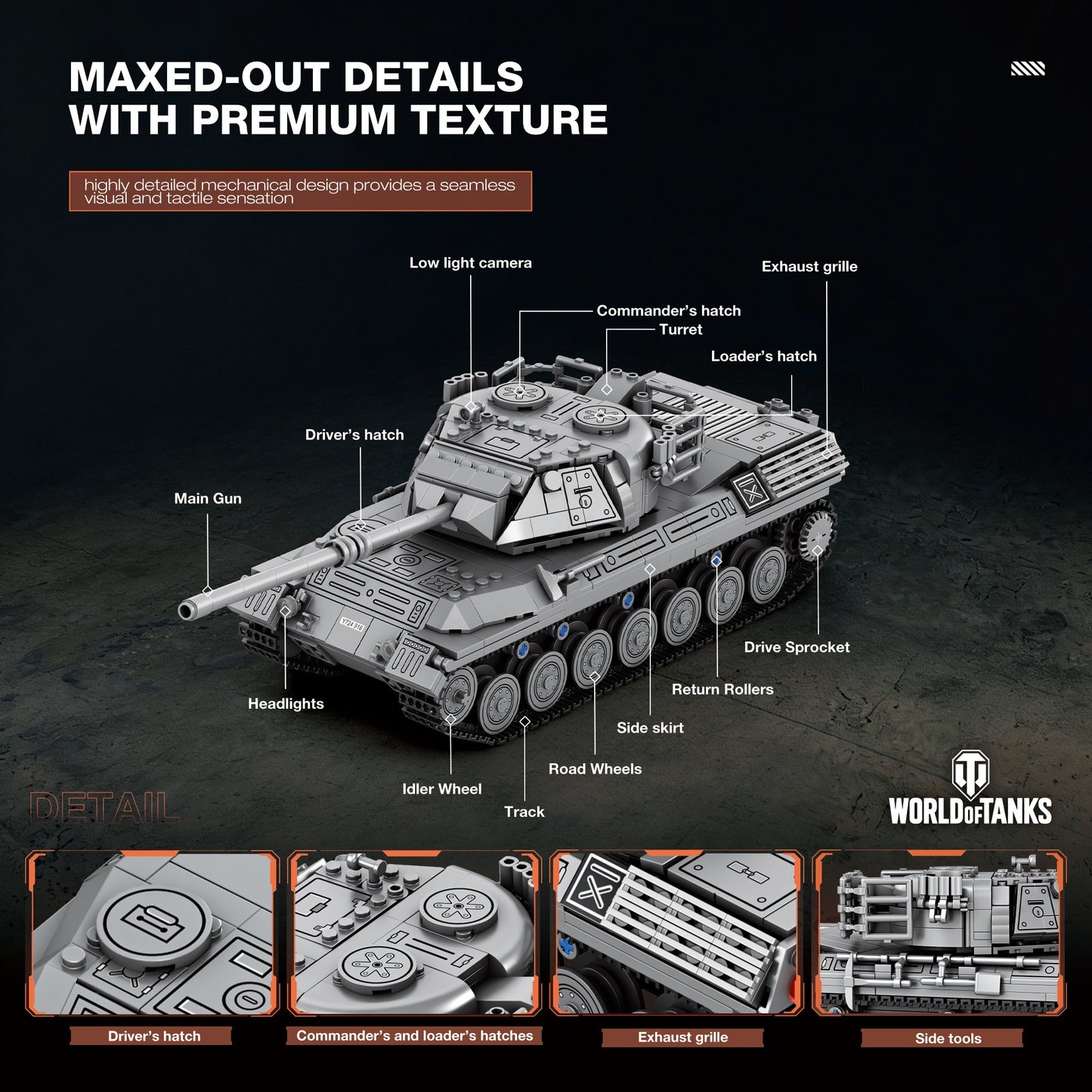 REOBRIX 77038 - LEOPARD 1 (WORLD OF TANKS)