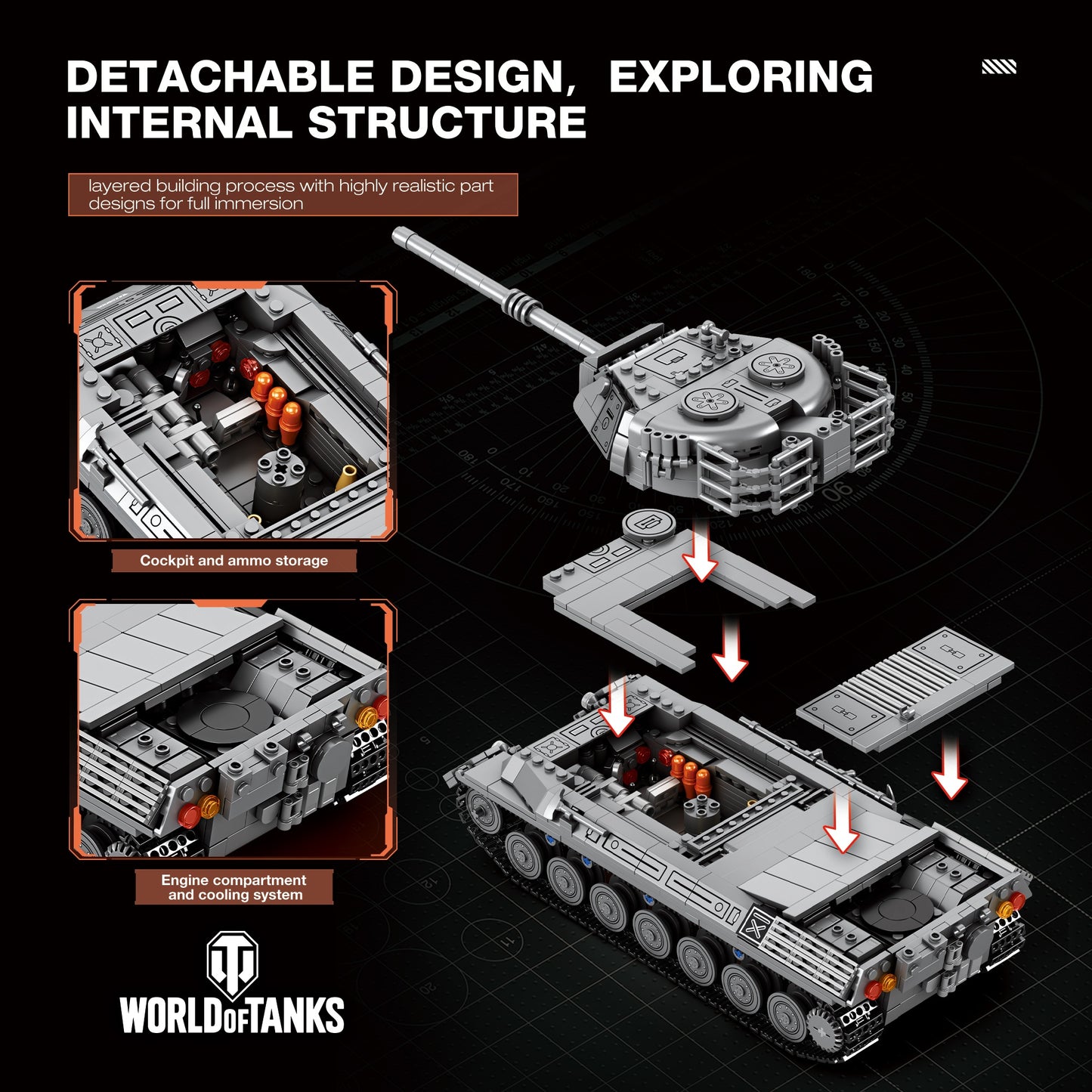 REOBRIX 77038 - LEOPARD 1 (WORLD OF TANKS)