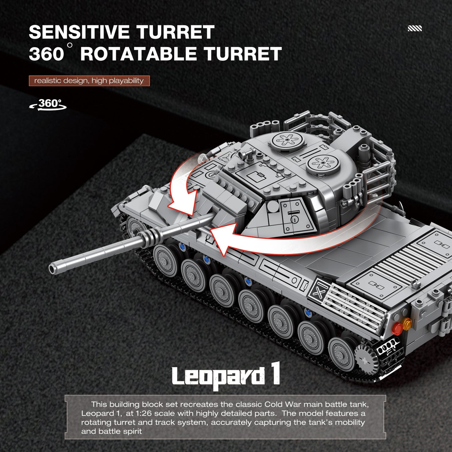 REOBRIX 77038 - LEOPARD 1 (WORLD OF TANKS)