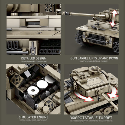 REOBRIX 77031 - TIGER I (WORLD OF TANKS)